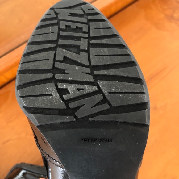 Stuart Weitzman Patent Leather Buckle Heels - Picture 5 of 10